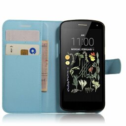 Чехол с визитницей для LG K5 X220DS  (голубой)