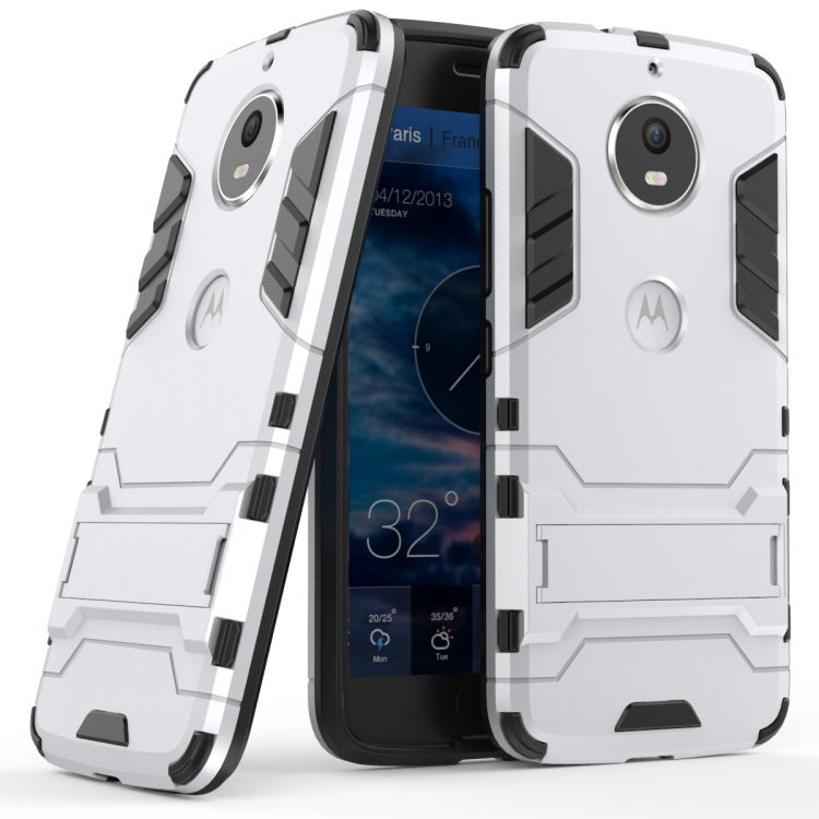 Чехол Duty Armor для Motorola Moto G5S (серебряный)