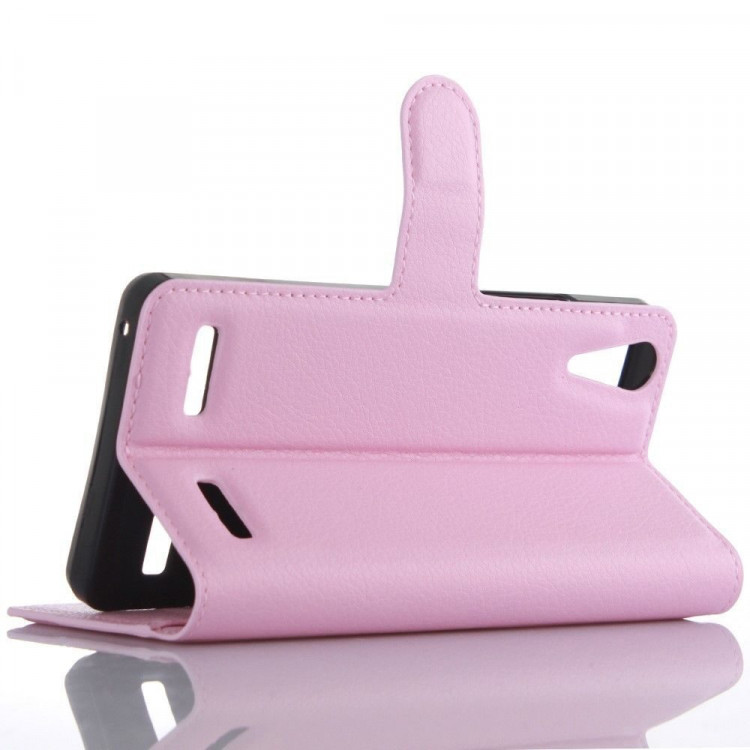 Чехол с визитницей для Lenovo A6000 (розовый)