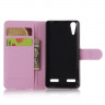 Чехол с визитницей для Lenovo A6000 (розовый)