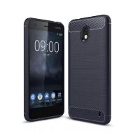 Чехол-накладка Carbon Fibre для Nokia 2 (темно-синий) Чехол-накладка Carbon Fibre для Nokia 2 (темно-синий)