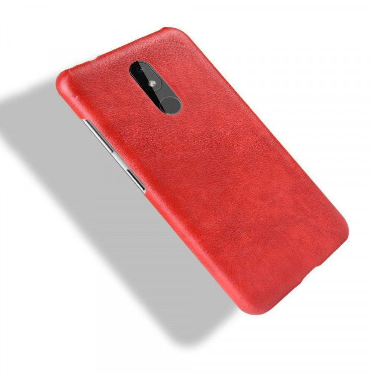 Кожаная накладка-чехол для Nokia 3.2 (красный)