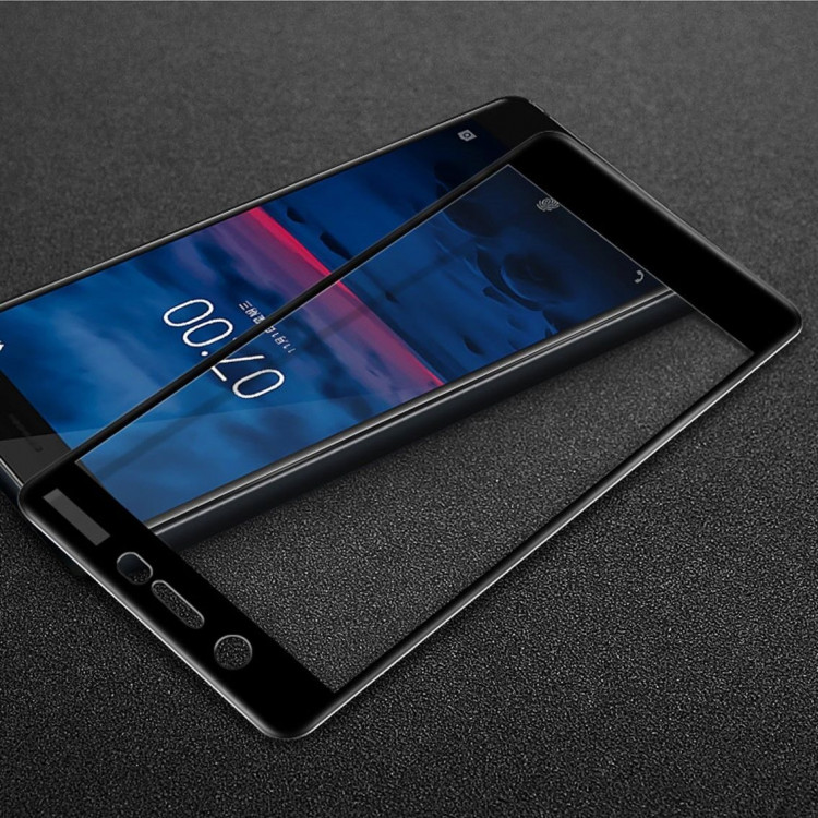 Защитное стекло 3D для Nokia 7 (черный)