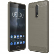 Чехол-накладка Carbon Fibre для Nokia 8 (серый) Чехол-накладка Carbon Fibre для Nokia 8 (серый)