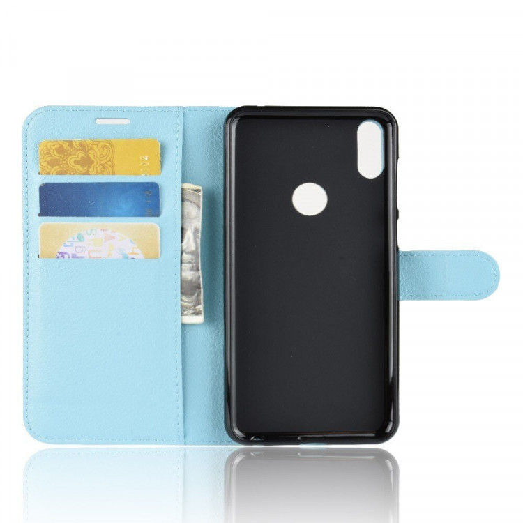 Чехол с визитницей для Asus Zenfone Max Pro (M1) ZB601KL / ZB602KL (голубой)