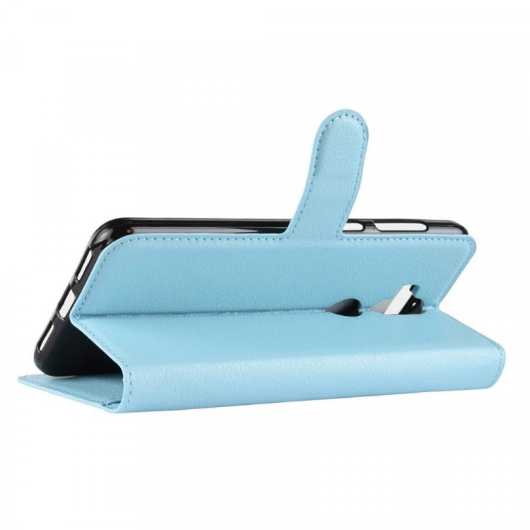 Чехол с визитницей для Asus ZenFone 5 Lite ZC600KL (голубой)