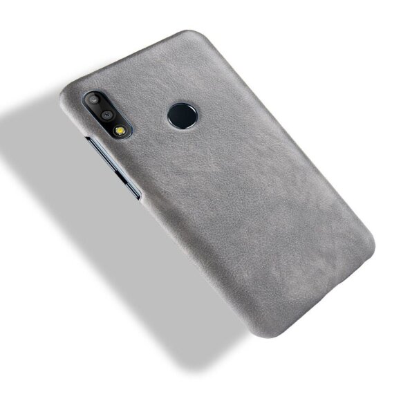 Кожаная накладка-чехол Litchi Texture для Asus Zenfone Max Pro (M2) ZB631KL (серый) Кожаная накладка-чехол Litchi Texture для Asus Zenfone Max Pro (M2) ZB631KL (серый)