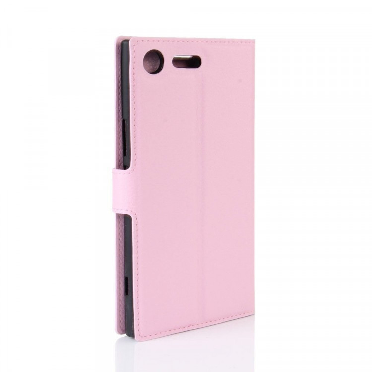 Чехол с визитницей для Sony Xperia XZ Premium (розовый)