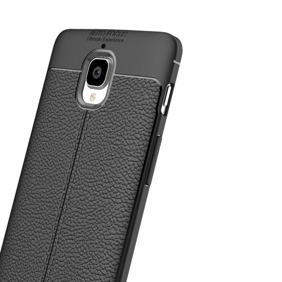 Чехол-накладка Litchi Grain для OnePlus 3 / OnePlus 3T (черный)
