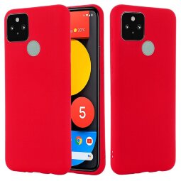 Силиконовый чехол Mobile Shell для Google Pixel 5a 5G (красный)
