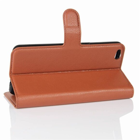 Чехол с визитницей для ZTE Nubia M2 lite (коричневый)