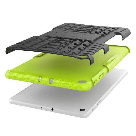 Чехол Hybrid Armor для Samsung Galaxy Tab A 10.1 (2019) SM-T510 / SM-T515 (черный + зеленый)