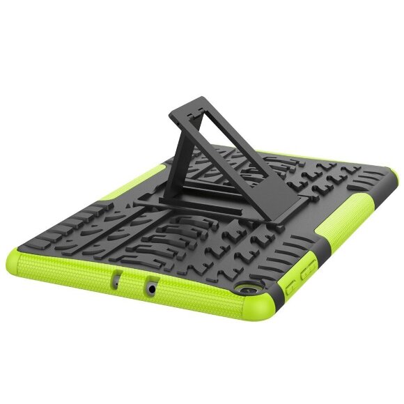 Чехол Hybrid Armor для Samsung Galaxy Tab A 10.1 (2019) SM-T510 / SM-T515 (черный + зеленый)