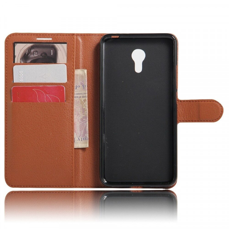 Чехол с визитницей для Meizu M3 Note (коричневый)