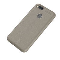 Чехол-накладка Litchi Grain для Xiaomi Mi 5X / Mi A1 (серый)