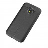 Чехол-накладка Litchi Grain для Samsung Galaxy J2 Pro 2018 (черный)