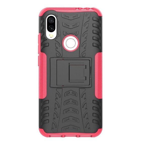 Чехол Hybrid Armor для Xiaomi Redmi 7 / Redmi Y3 (черный + розовый)