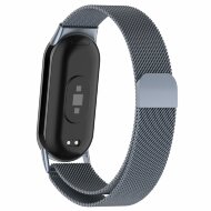 Миланский браслет для Xiaomi Mi Smart Band 8, Xiaomi Mi Band 8 (серый) Миланский браслет для Xiaomi Mi Smart Band 8, Xiaomi Mi Band 8 (серый)
