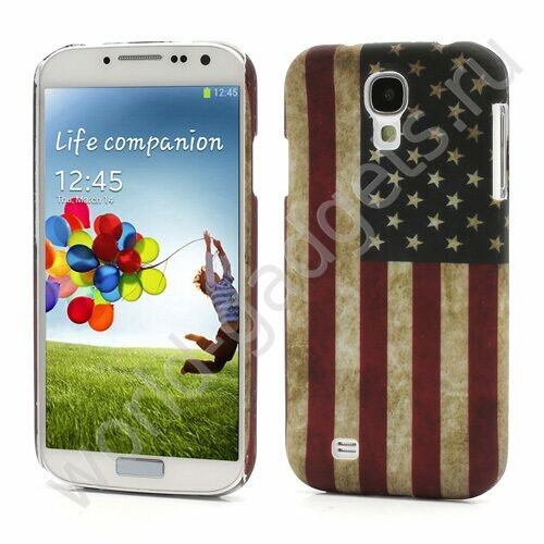 Пластиковый чехол Retro United States American Flag для Samsung Galaxy S4 / i9500