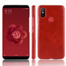 Чехол Litchi Texture для Xiaomi Mi 6X / Mi A2 (красный)