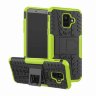 Чехол Hybrid Armor для Samsung Galaxy A6 (черный + зеленый)