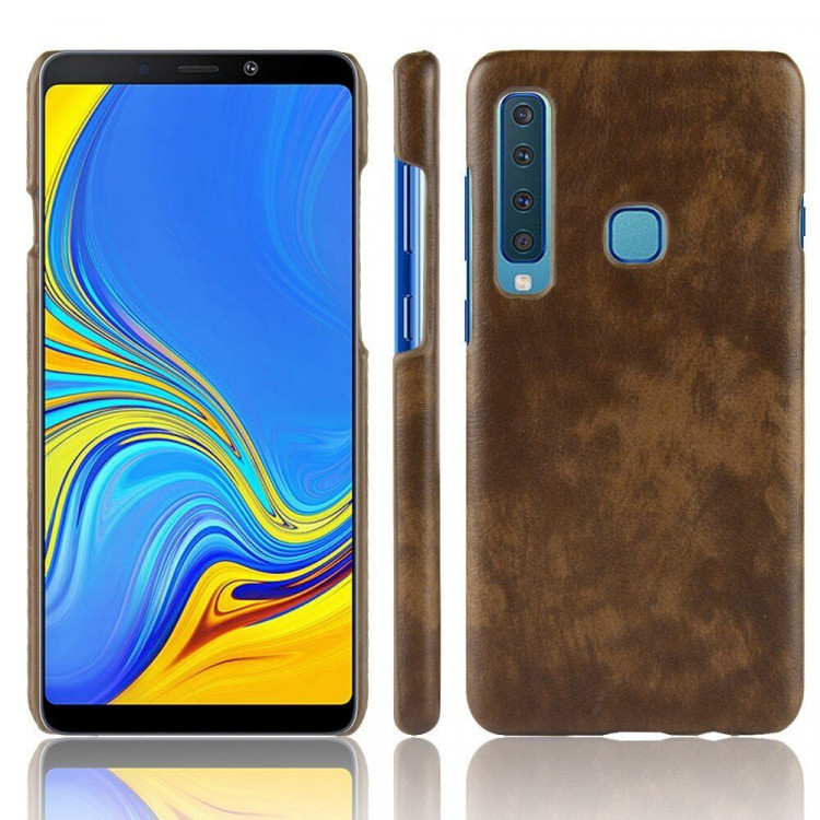 Чехол Litchi Texture для Samsung Galaxy A9 (2018) (коричневый)