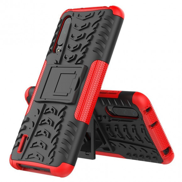 Чехол Hybrid Armor для Xiaomi Mi CC9 / Xiaomi Mi 9 Lite (черный + красный) Чехол Hybrid Armor для Xiaomi Mi CC9 / Xiaomi Mi 9 Lite (черный + красный)