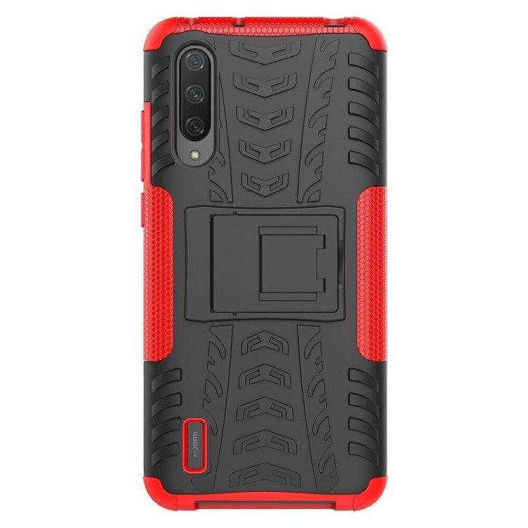 Чехол Hybrid Armor для Xiaomi Mi CC9 / Xiaomi Mi 9 Lite (черный + красный)