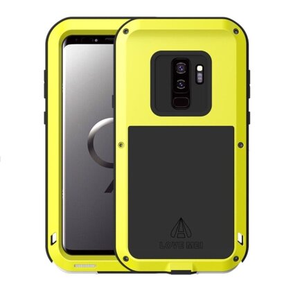 Гибридный чехол LOVE MEI для Samsung Galaxy S9+ G965 (желтый)