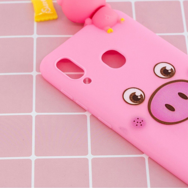 Силиконовый чехол 3D для Samsung Galaxy A30 / Galaxy A20 (Pig)