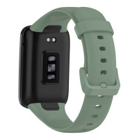 Силиконовый ремешок для Xiaomi Smart Band 7 Pro (серо-зеленый)