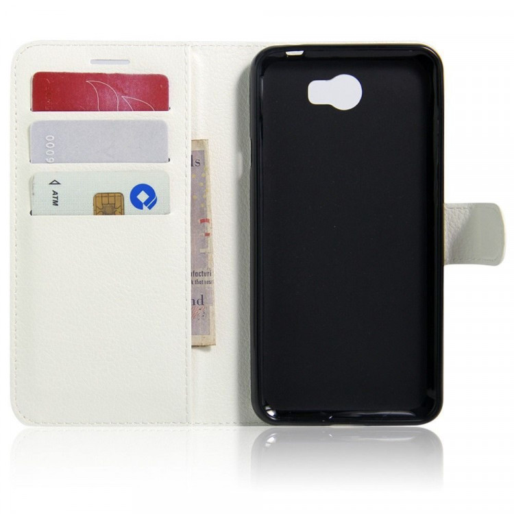 Чехол с визитницей для Huawei Y5 II / Honor 5A (LYO-L21) (белый)