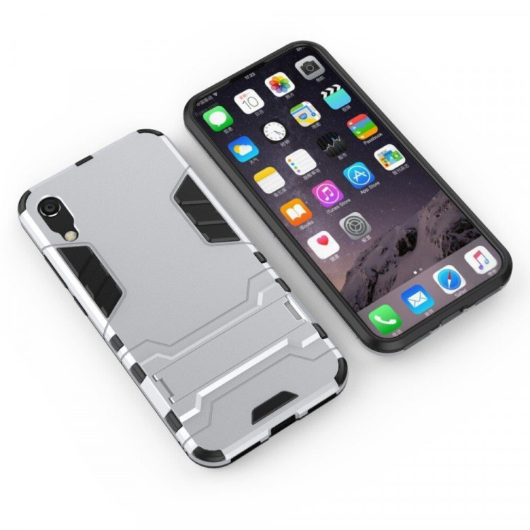 Чехол Duty Armor для Huawei Y6 Pro (2019) (серебряный)