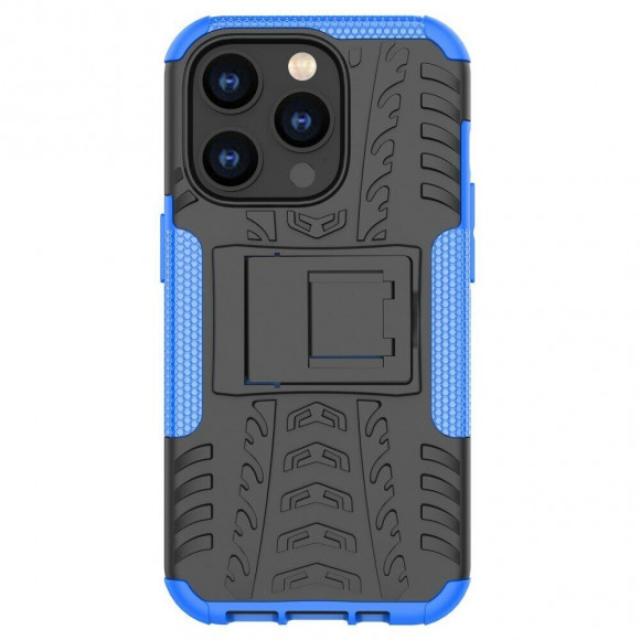 Чехол Hybrid Armor для iPhone 14 Pro (черный + голубой) Чехол Hybrid Armor для iPhone 14 Pro (черный + голубой)