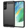 Чехол-накладка Carbon Fibre для Samsung Galaxy S21 FE (черный)