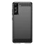 Чехол-накладка Carbon Fibre для Samsung Galaxy S21 FE (черный)