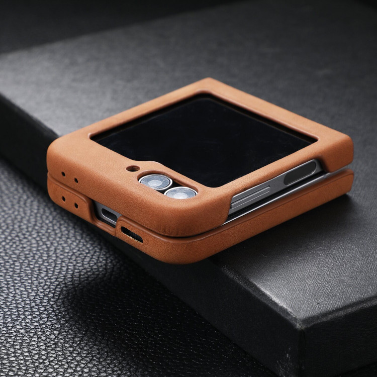 Чехол с MagSafe для Samsung Galaxy Z Flip6 (светло-коричневый)