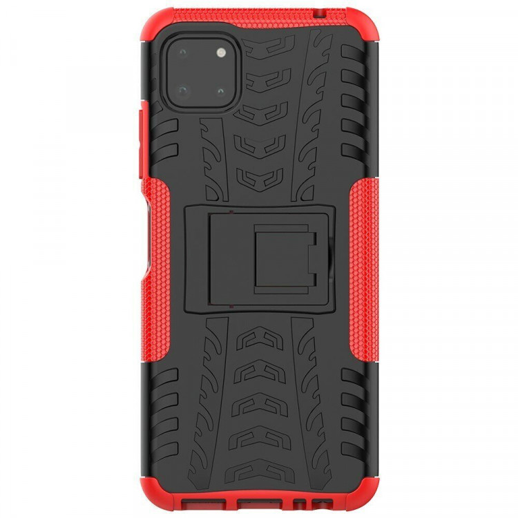Чехол Hybrid Armor для Samsung Galaxy A22s 5G (черный + красный)