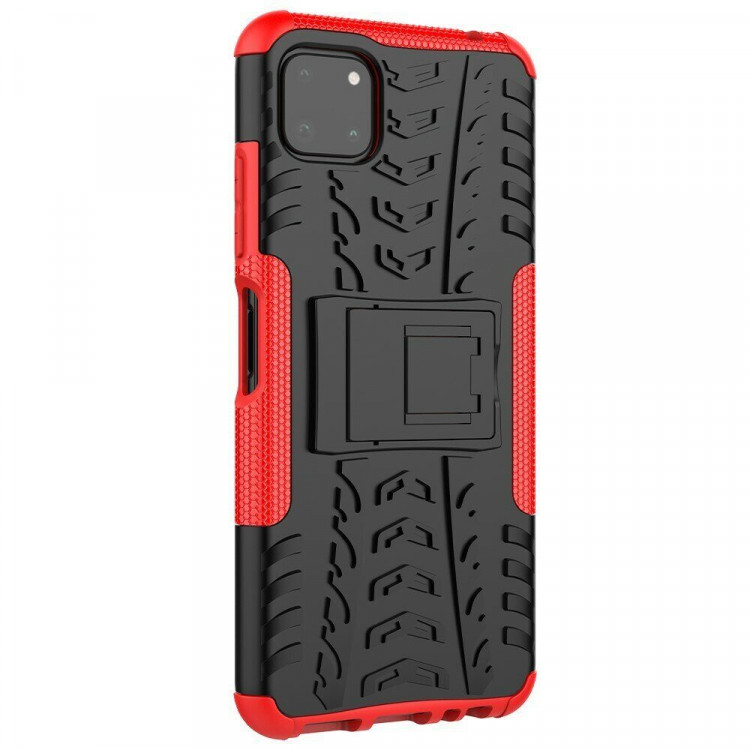 Чехол Hybrid Armor для Samsung Galaxy A22s 5G (черный + красный)