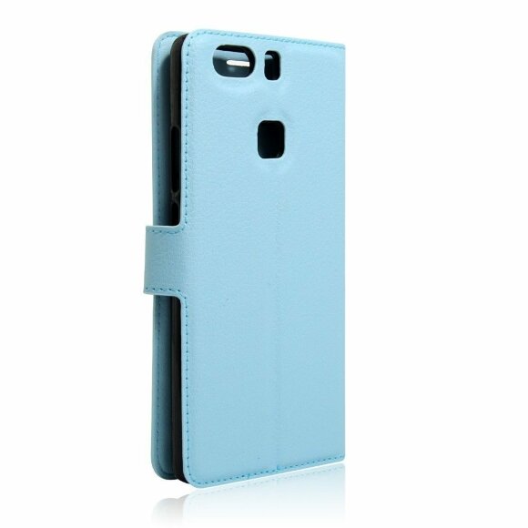 Чехол с визитницей для Huawei P9 Plus (голубой)