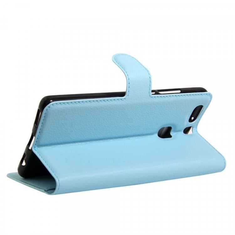 Чехол с визитницей для Huawei P9 Plus (голубой)