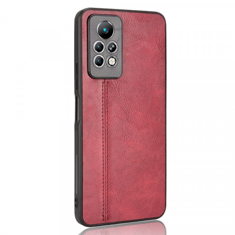 Чехол из экокожи для Infinix Note 11 Pro (красный)