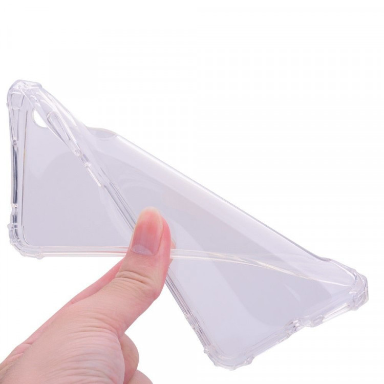 Силиконовый чехол с усиленными бортиками для Huawei P20 Pro / P20 Plus (прозрачный)