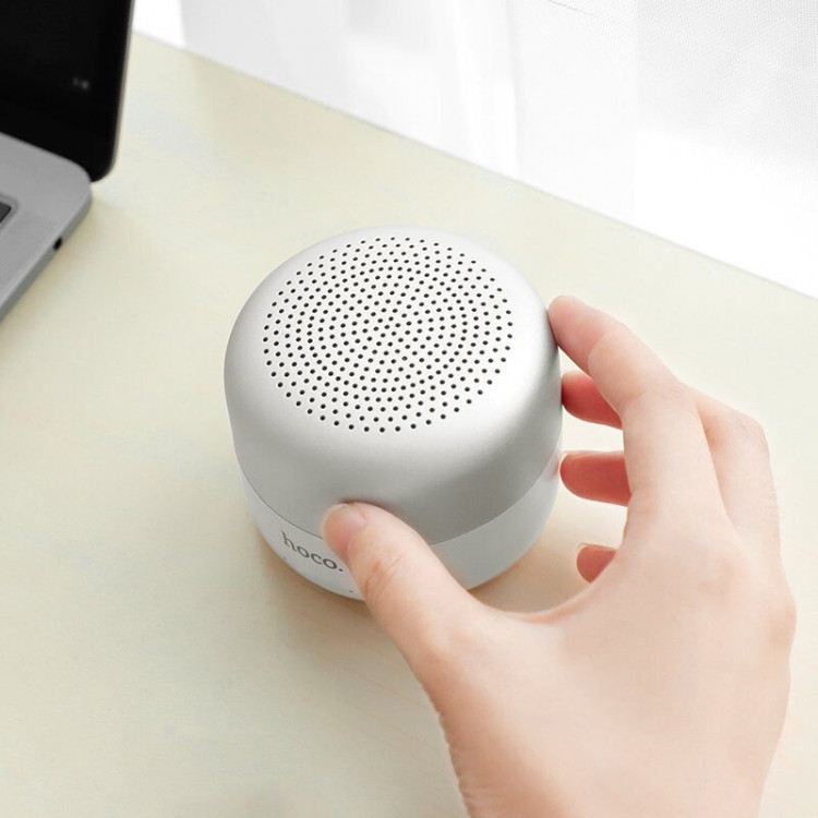 Беспроводная колонка Bluetooth Hoco BS29 Gamble Journey (серебряный)