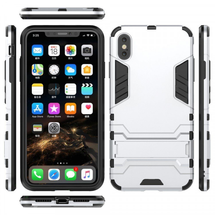 Чехол Duty Armor для iPhone XS Max (серебряный)