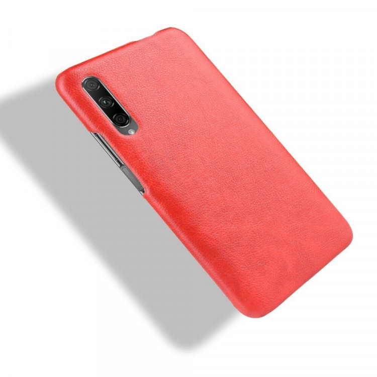 Кожаная накладка-чехол для Honor 9X Pro (красный)