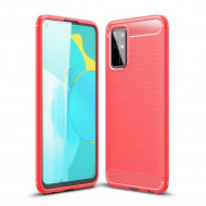 Чехол-накладка Carbon Fibre для Honor 30S (CDY-AN90) (красный) Чехол-накладка Carbon Fibre для Honor 30S (CDY-AN90) (красный)