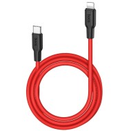 Кабель Hoco X21 Plus Silicone PD Type-C - Lightning (красный)