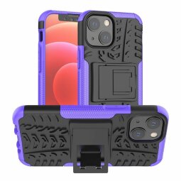 Чехол Hybrid Armor для iPhone 13 mini (черный + фиолетовый)
