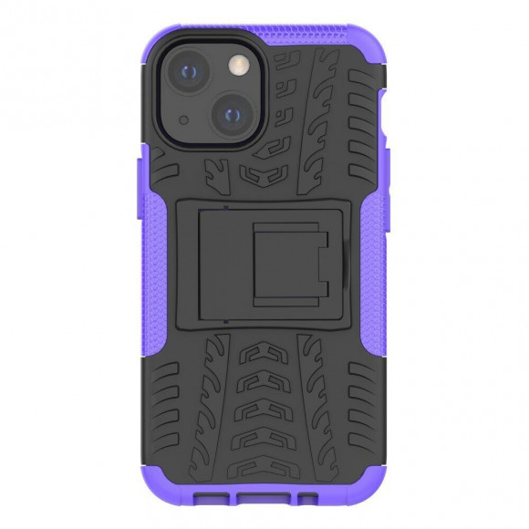 Чехол Hybrid Armor для iPhone 13 mini (черный + фиолетовый) Чехол Hybrid Armor для iPhone 13 mini (черный + фиолетовый)
